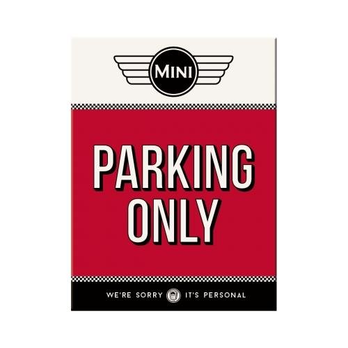 14346 Magnes Mini - Parking Only Red Nostalgic-Art Merchandising