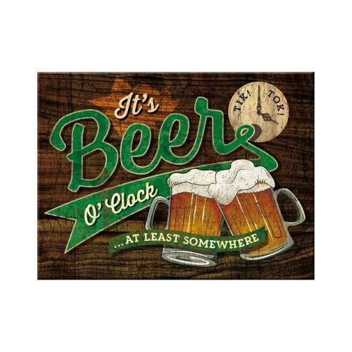 14378 Magnes Beer O`Clok Glasses Nostalgic-Art Merchandising