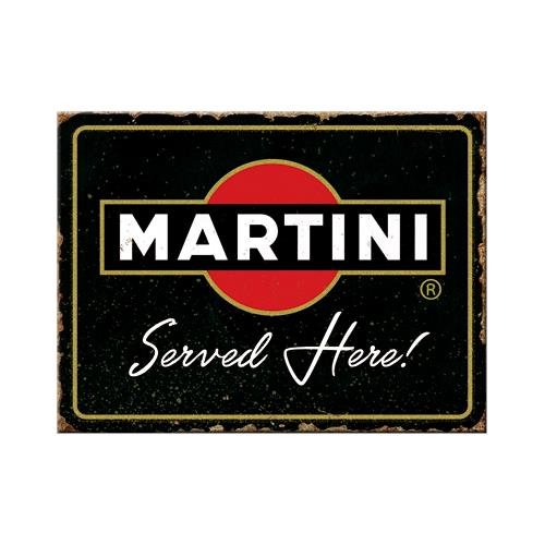 14397 Magnes Martini Served Here Nostalgic-Art Merchandising
