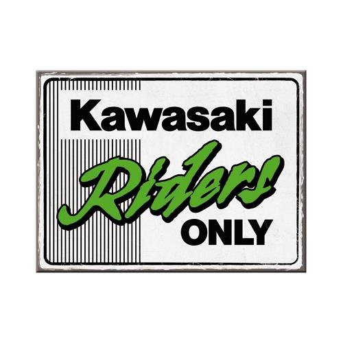14400 Magnes Kawasaki Riders Only Ninja Nostalgic-Art Merchandising