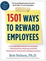 1501 Ways to Reward Employees Nelson Bob