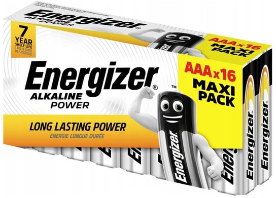 16 szt. Baterie LR03 AAA Energizer Alk. Power - Maxi Pack Energizer