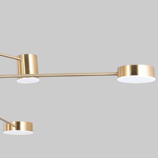 Sufitowa Lampa Modernistyczna Remdal Pnd B Brass Gd Italux Metalowa Oprawa Moleku Y Led