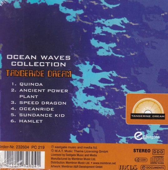 Ocean Waves Collection (Remastered) Tangerine Dream Muzyka Sklep
