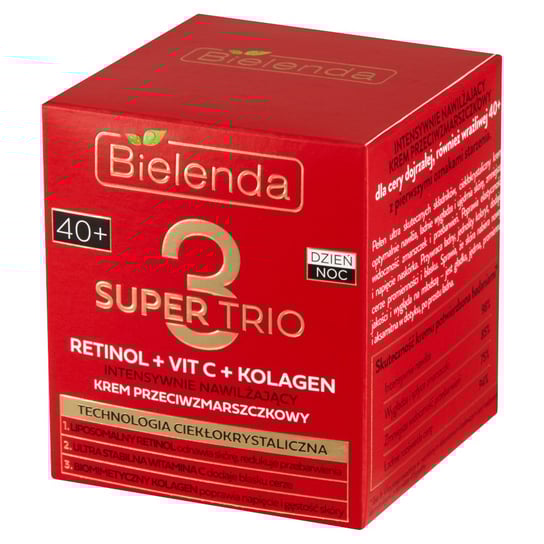Bielenda, Super Trio, Krem z retinolem i Vit C+Kolagen 40+ | Sklep ...