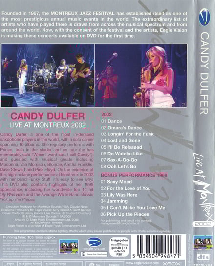 Dulfer Live at Montreux 2002 Dulfer Candy Muzyka Sklep