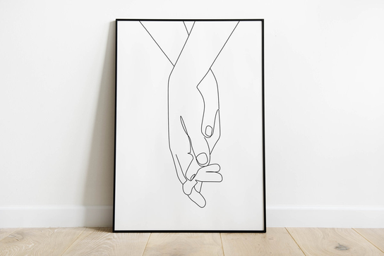 Refka Rysunek Plakat r B1 70x100 cm Ręka Dłoń Grafika Rysunek - Printonia | Sklep ...