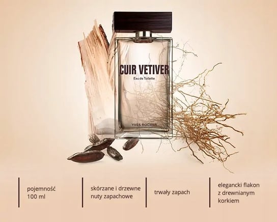 Yves Rocher, Cuir Vétiver, Woda toaletowa, 100 ml | Sklep EMPIK.COM