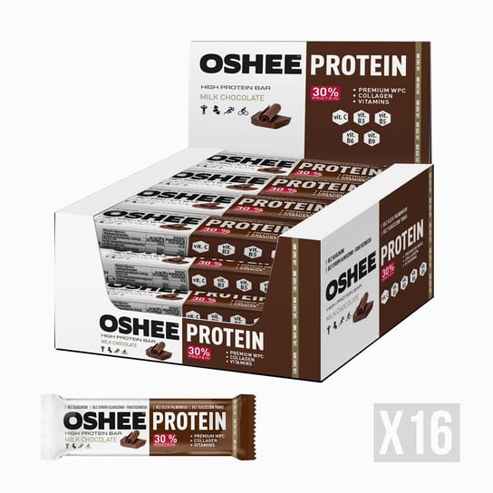 16X Oshee Baton Proteinowy Czekolada 45G Oshee