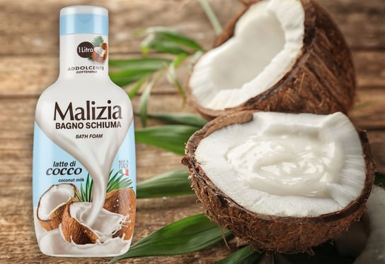 Malizia, Płyn do kąpieli, Mleko kokosowe, 1l | Sklep EMPIK.COM