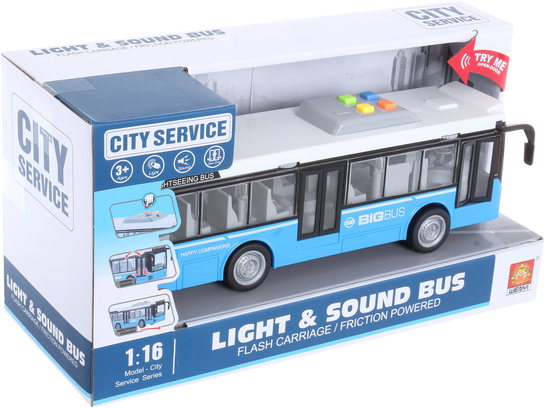 Szkolny AUTOBUS Bus AUTO Pojazd Światło Dźwięk AUTOKAR INTERAKTYWNY ...