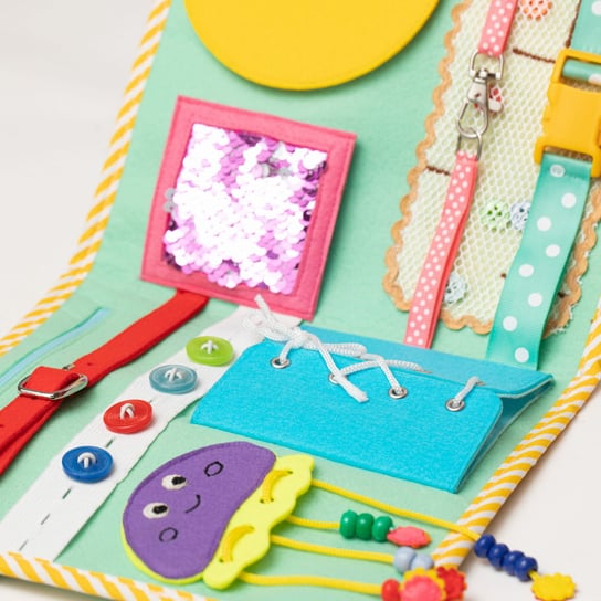 Książeczka Manipulacyjna, Tablica, Quiet Book, Montessori Kosmos/ Jolly Designs Inna marka