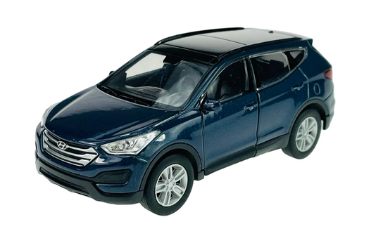Voiture Miniature Welly Hyundai Santa Fe - Échelle 1:34/1:39 - Marron Bronze - Neuf Sous Boîte