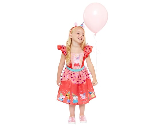 amscan Déguisement de princesse Peppa Pig officiel pour fille, rose