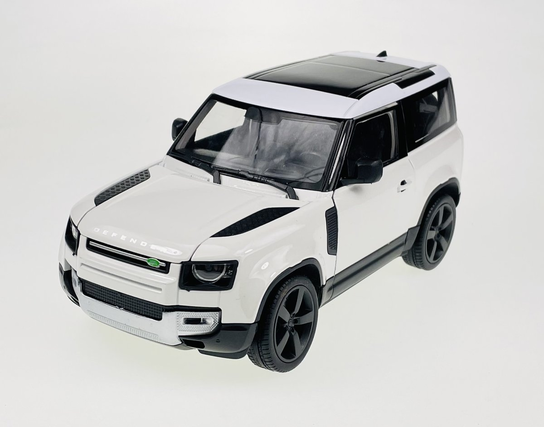 WEL24110W Welly 1:24 Scale New Land Rover Defender 90 2020 in white ** – Brushwood Toys WEL24110W Welly 1:24 Scale New Land Rover Defender 90 2020 in white ** – Brushwood Toys