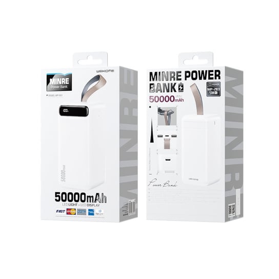 Wekome Wp Minre Series Power Bank Mah Fast Charging X Usb A W Latarka Led