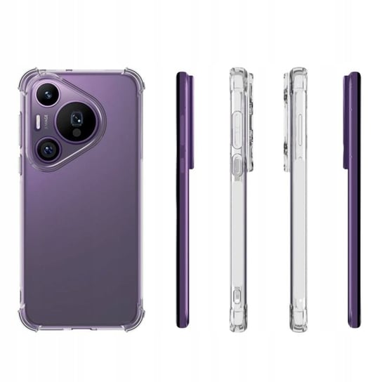 Etui Do Huawei Pura Pro Pro Plus Jelly Anti Shock Bezbarwne