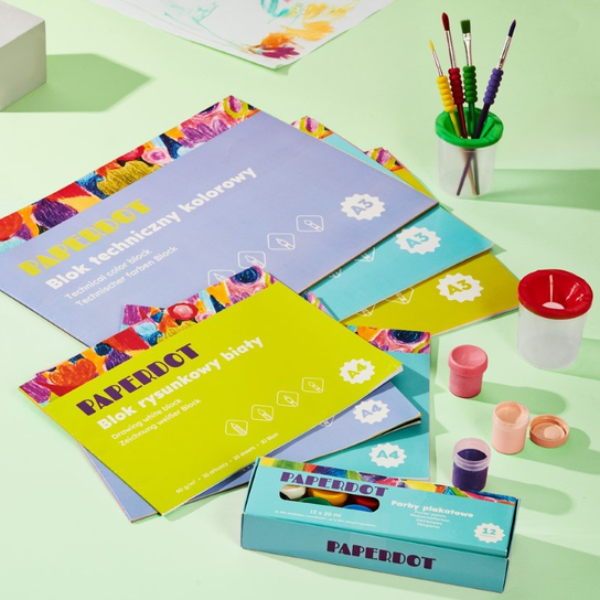 Paperdot PAPERDOT Blok rysunkowy biały A3, 80g, 20 ark - Empik | Sklep EMPIK.COM
