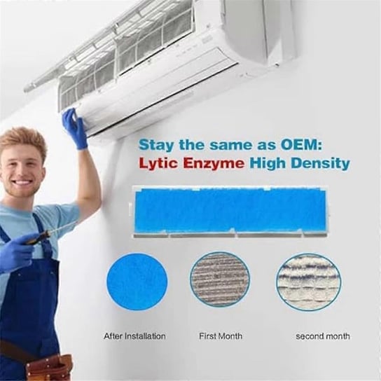 Lot De 4 Filtres à Air Divisés En Coton Pour Climatiseur