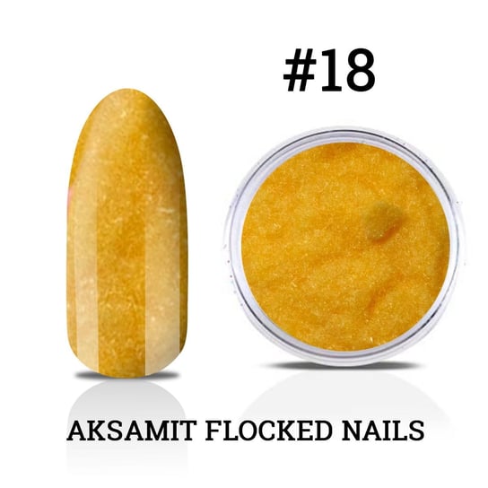 18. Aksamit Flocked Nails - efekt zamszu do zdobień na lakier hybrydowy, żel uv i akryl Inna marka