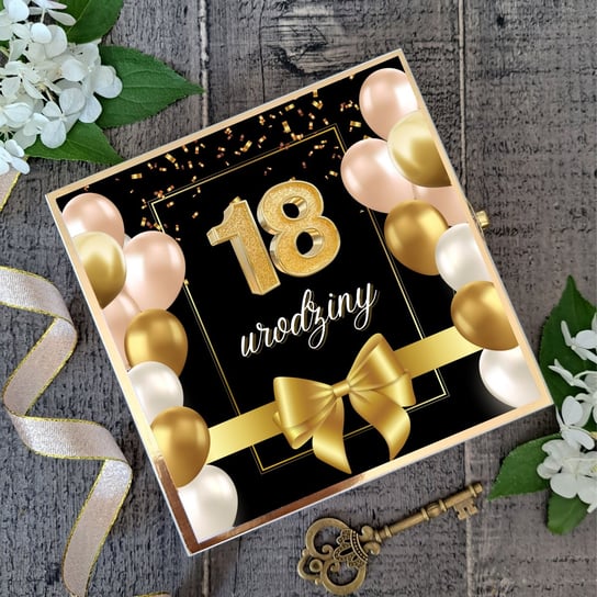 18 Urodziny, Drewniana Kartka Z Życzeniami Prowansalska Manufaktura