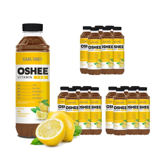 18x OSHEE Vitamin Tea Earl Grey cytryna 555 ml Oshee
