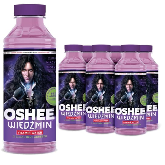18X Oshee Wiedźmin Vitamin Water Bez - Agrest 555 ml Oshee