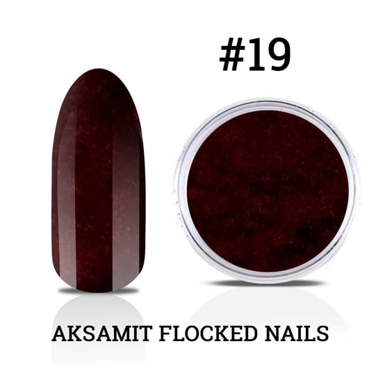 19. Aksamit Flocked Nails - efekt zamszu do zdobień na lakier hybrydowy, żel uv i akryl Inna marka
