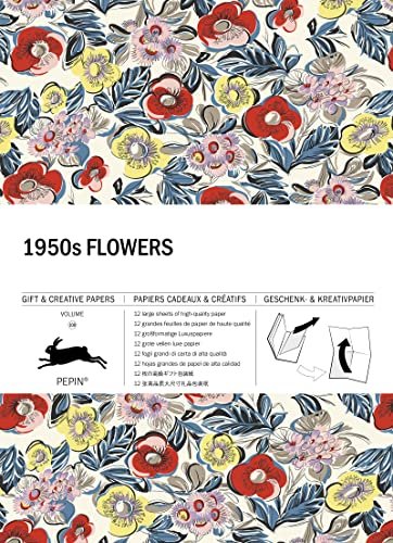 1950s Flowers. Gift & Creative Paper Book. Volume 108 Pepin Press