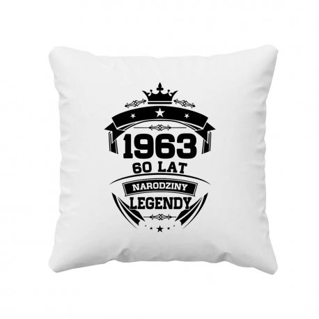 1963 Narodziny legendy 60 lat - poduszka z nadrukiem Koszulkowy