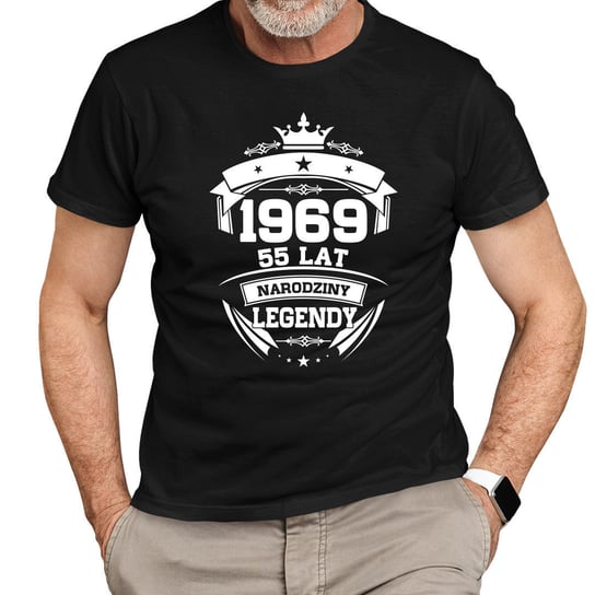 1969 Narodziny legendy 55 lat - męska koszulka na prezent Koszulkowy