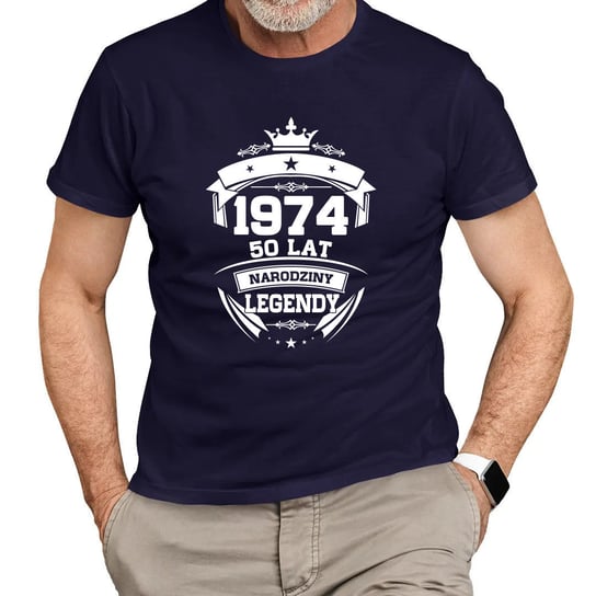 1974 Narodziny legendy 50 lat - męska koszulka na prezent Koszulkowy