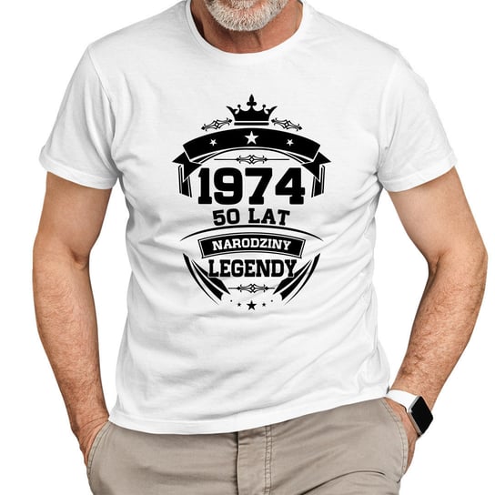 1974 Narodziny legendy 50 lat - męska koszulka na prezent Koszulkowy