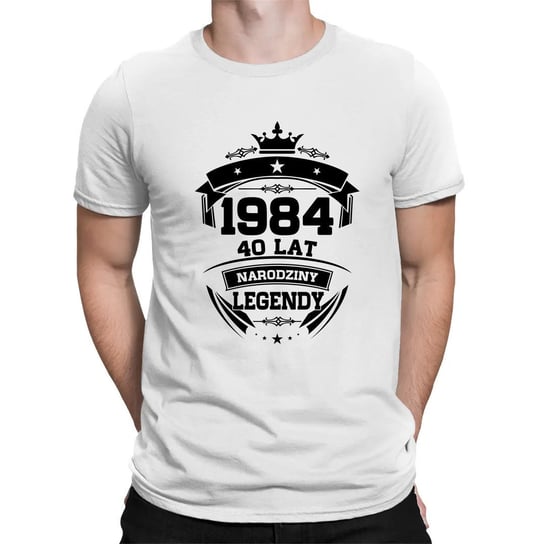 1984 Narodziny legendy 40 lat - męska koszulka na prezent Koszulkowy