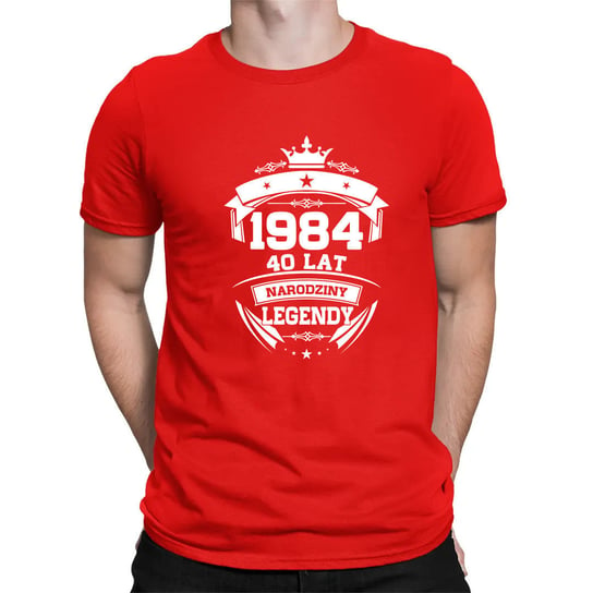 1984 Narodziny legendy 40 lat - męska koszulka na prezent Koszulkowy
