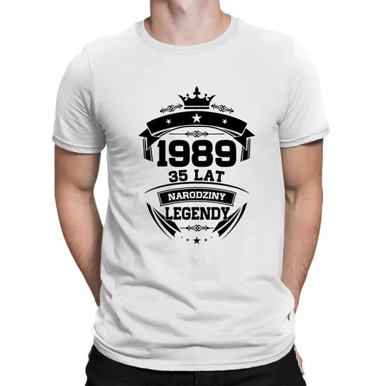 1989 Narodziny legendy 35 lat - męska koszulka na prezent Koszulkowy