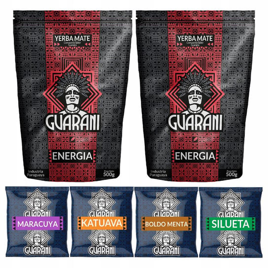 1kg Yerba Mate Guarani Energia Guarana 2x 500g Guarani