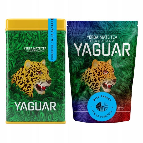 1kg Yerba Mate Yaguar Wild Energy Guarana 2x500g Yaguar