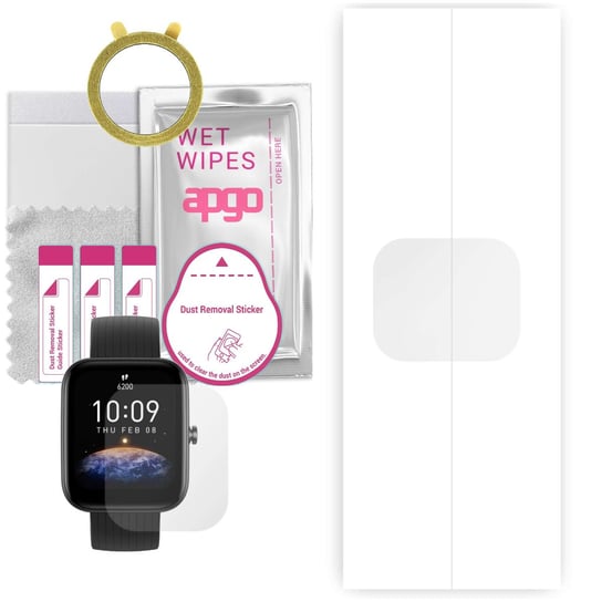 1x Folia hydrożelowa do Amazfit Bip 3 Pro - apgo Smartwatch Hydrogel Protection Ochrona na ekran smartwatcha apgo