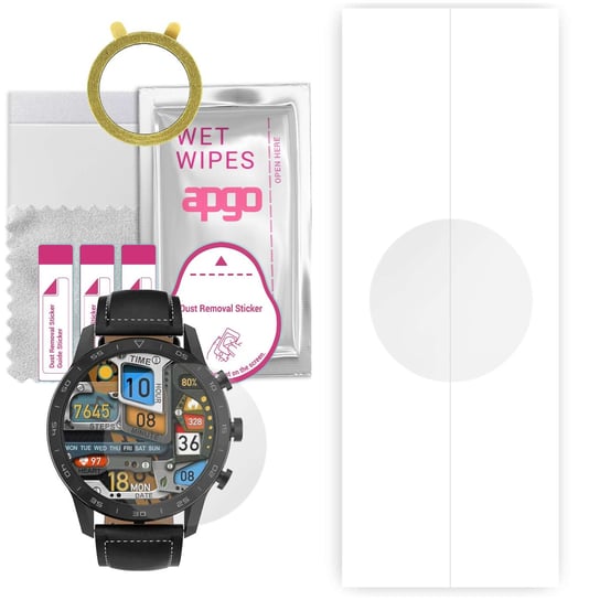 1x Folia hydrożelowa do DT NO.1 DT70 - apgo Smartwatch Hydrogel Protection Ochrona na ekran smartwatcha apgo