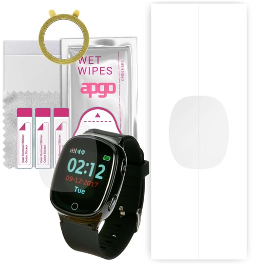 1x Folia hydrożelowa do Garett GPS 3 - apgo Smartwatch Hydrogel Protection Ochrona na ekran smartwatcha apgo