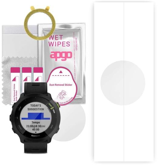 1x Folia hydrożelowa do Garmin Forerunner 55 - apgo Smartwatch Hydrogel Protection Ochrona na ekran smartwatcha apgo