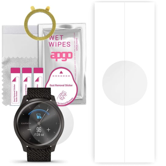 1x Folia hydrożelowa do Garmin Vivomove Style - apgo Smartwatch Hydrogel Protection Ochrona na ekran smartwatcha apgo