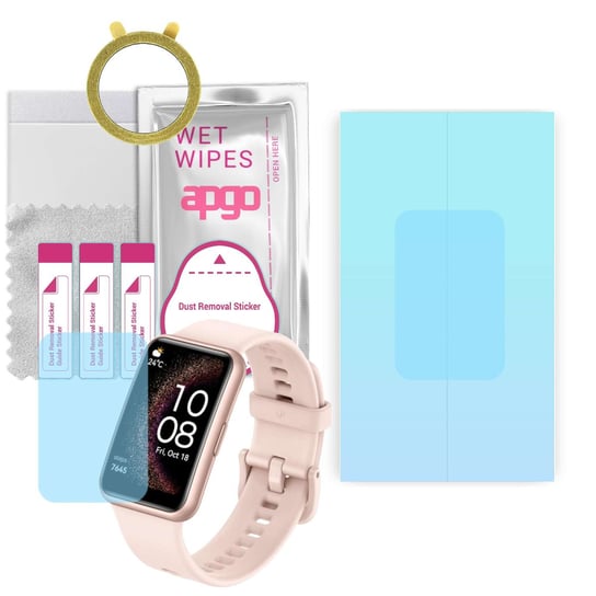 1x Folia hydrożelowa do Huawei Watch Fit Special Edition -  apgo HD HQ FLEX Smartwatch Hydrogel Protection Ochrona na ekran smartwatcha apgo