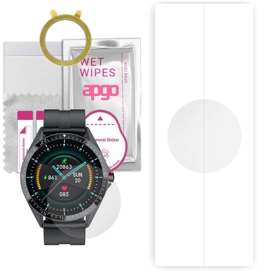 1x Folia hydrożelowa do Kumi GW16T - apgo Smartwatch Hydrogel Protection Ochrona na ekran smartwatcha apgo