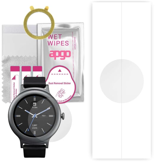 1x Folia hydrożelowa do LG Watch Style - apgo Smartwatch Hydrogel Protection Ochrona na ekran smartwatcha apgo