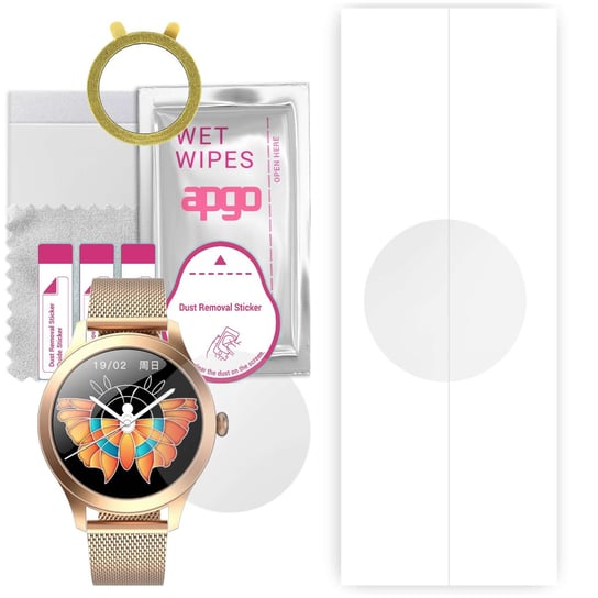 1x Folia hydrożelowa do Maxcom FW42 Gold - apgo Smartwatch Hydrogel Protection Ochrona na ekran smartwatcha apgo