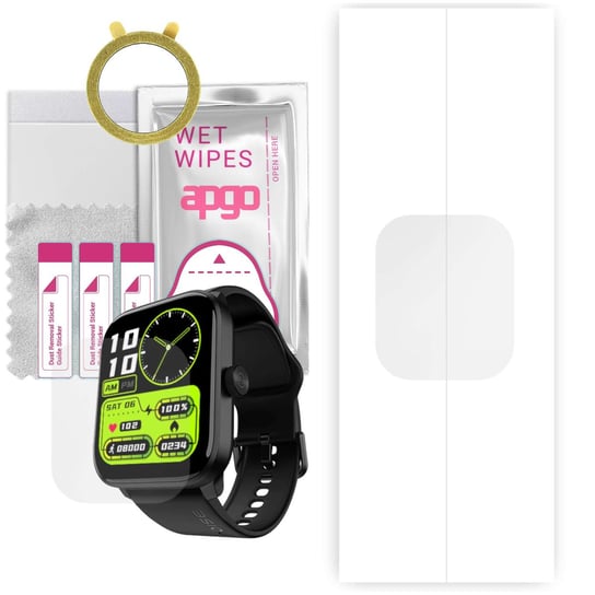 1x Folia hydrożelowa do Noise ColorFit Pro 4 GPS - apgo Smartwatch Hydrogel Protection Ochrona na ekran smartwatcha apgo