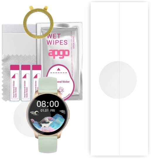 1x Folia hydrożelowa do Oro-Med Oro-Active Pro1 - apgo Smartwatch Hydrogel Protection Ochrona na ekran smartwatcha apgo
