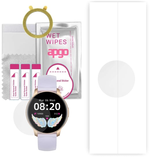1x Folia hydrożelowa do Oro-Med Oro-Active Pro2 - apgo Smartwatch Hydrogel Protection Ochrona na ekran smartwatcha apgo